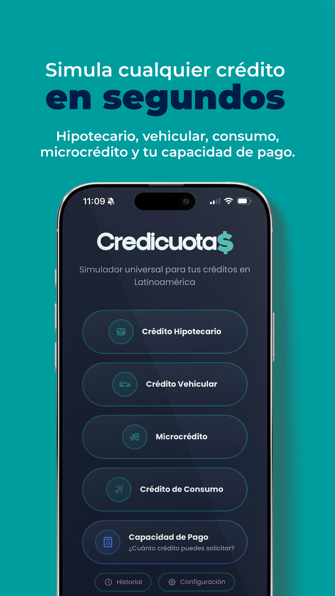 Simula cualquier crédito en segundos